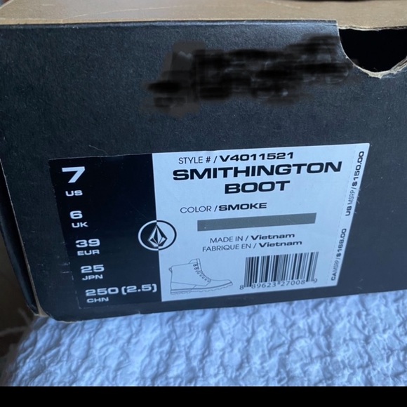 New Volcom Smithington boot men’s size 7 US leather upper - Picture 12 of 12